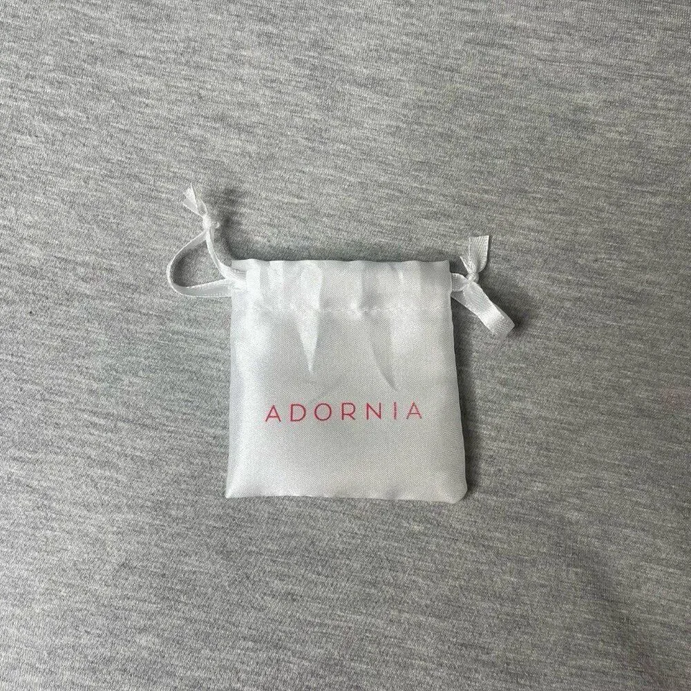 Adornia Small Satin Gift Pouch Bag 3”x 3”